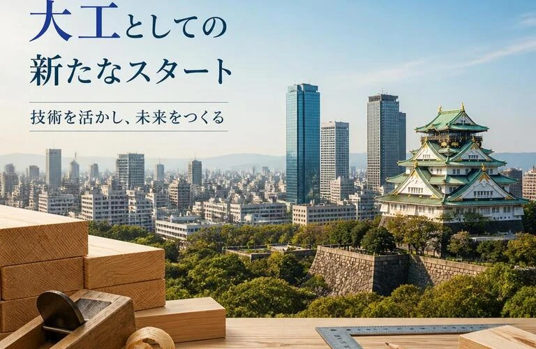 大阪で見つける、大工としての新たなスタート