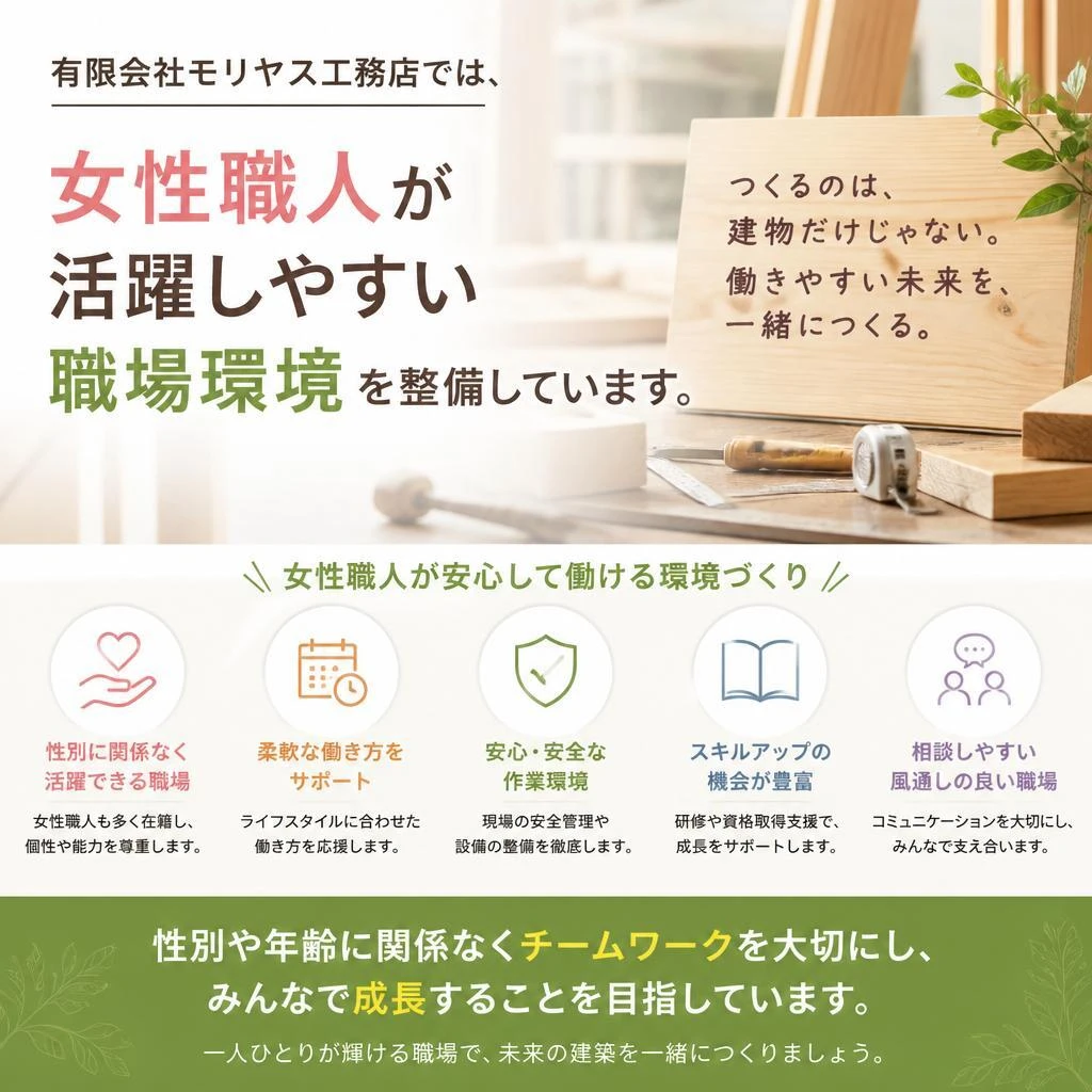 女性も活躍できる環境づくり