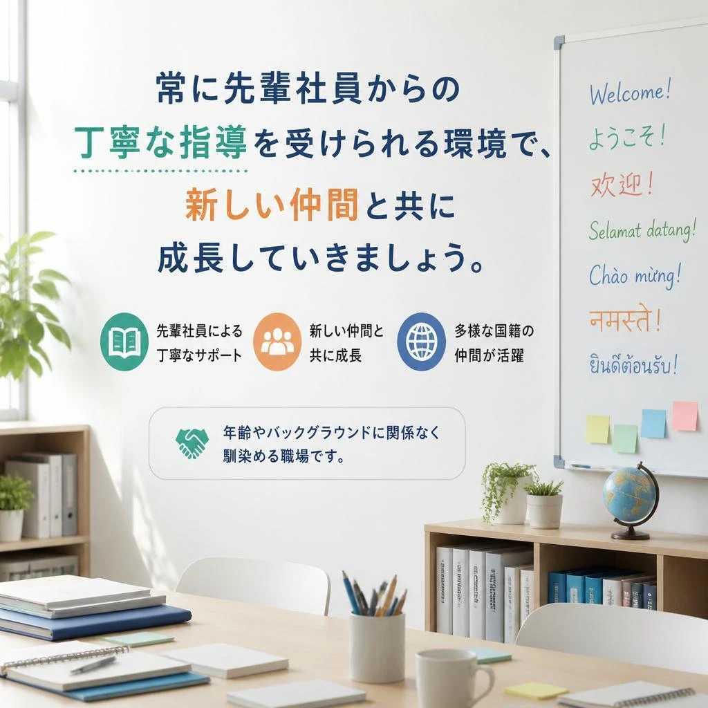 働く仲間と共に成長する職場