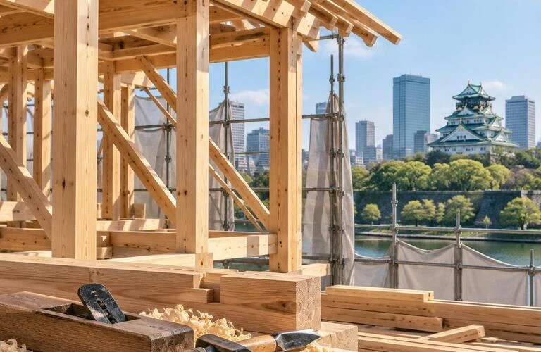 大阪で大工を目指すなら、確かな技術を身につけよう。未経験から一人前へ、仲間と歩む木造建築の仕事。