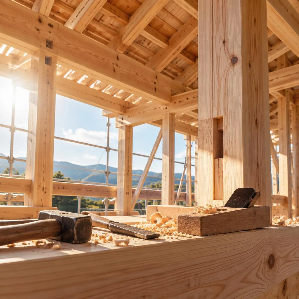 木造建築の大工として、一生ものの技術を身につける。未経験から正社員へ。